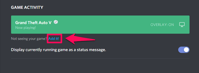 cambiar lo que estás jugando en Discord