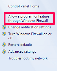 een programma of functie toestaan ​​via de Windows-firewall