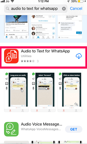 WhatsApp 音頻到文本