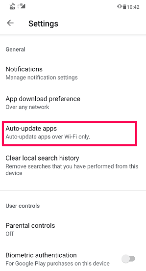 automatické aktualizace aplikací pro Android
