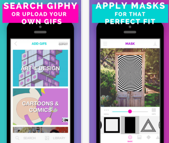 beste gif-apper for iphone - gifx