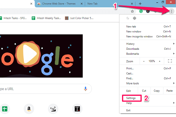 ändra bakgrund och layout för Chrome-flikar - Chrome-teman