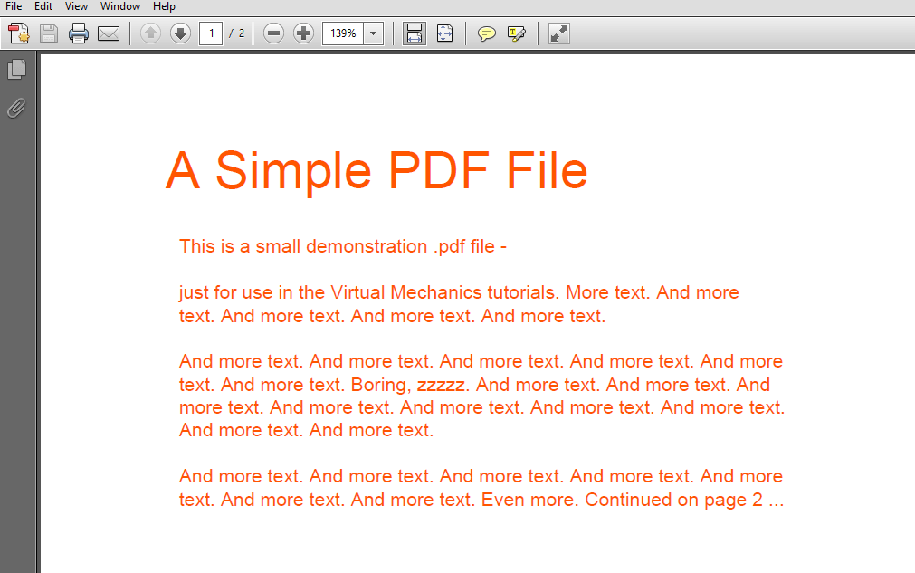 changed PDF text color