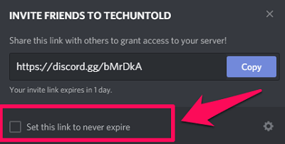 Discord Server-Einladungslink