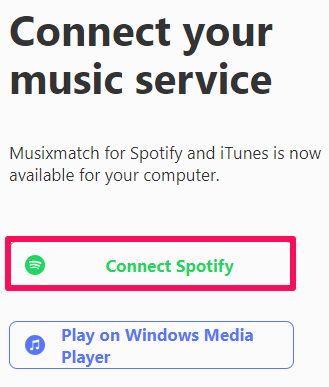 conectar musixmatch con spotify de escritorio