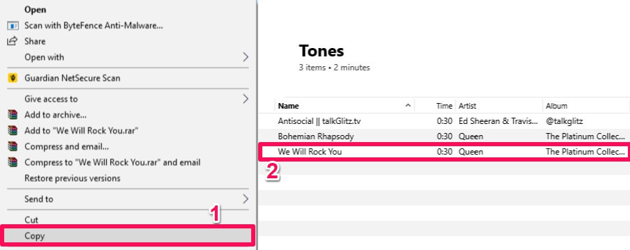 crea una canzone come suoneria in iPhone