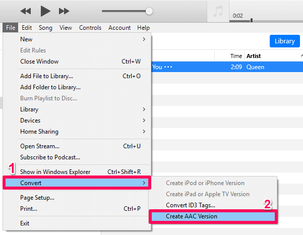 creare una versione ac della canzone