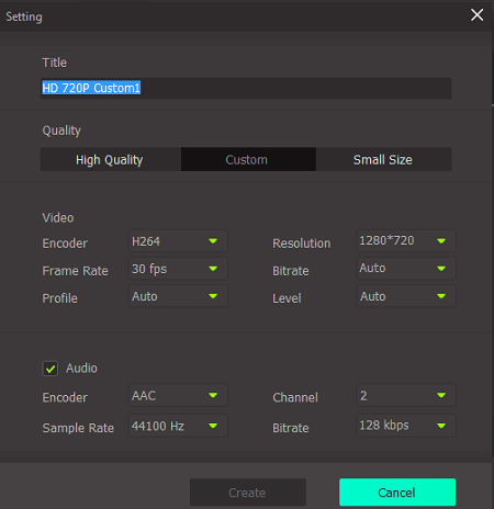 aangepaste formaten maken