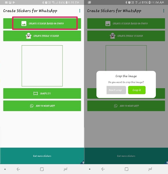 whatsappのカスタムステッカー