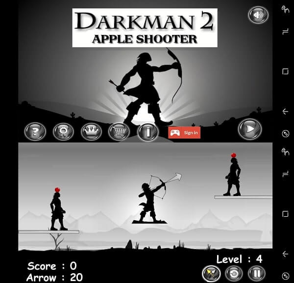 dark man 2 íjászat- lövöldözős játék