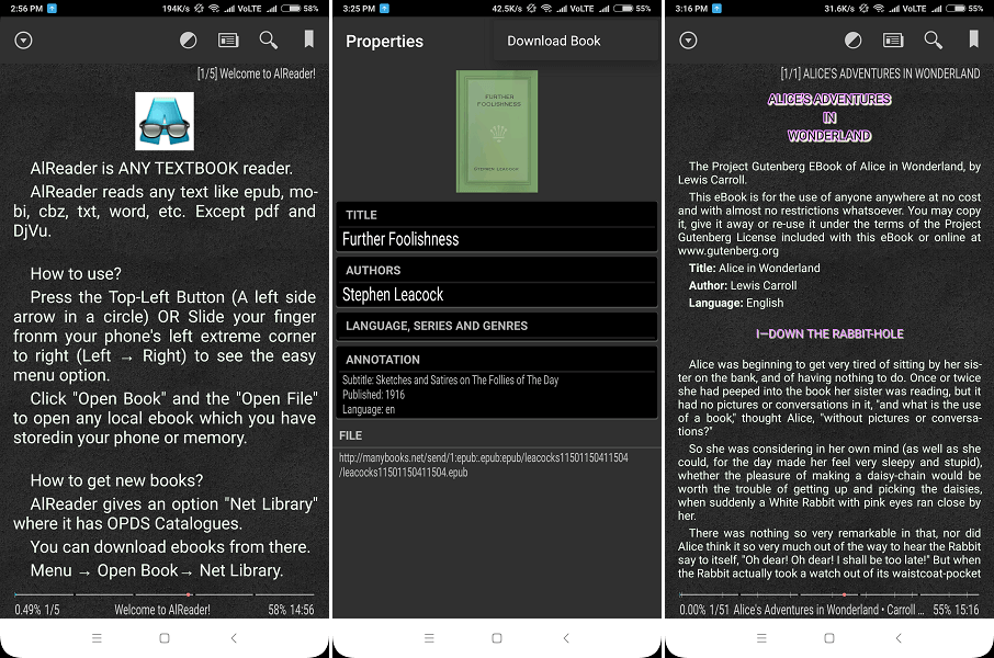 電子書閱讀應用 - AlReader