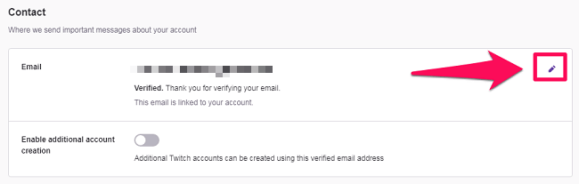 editar tu dirección de correo electrónico