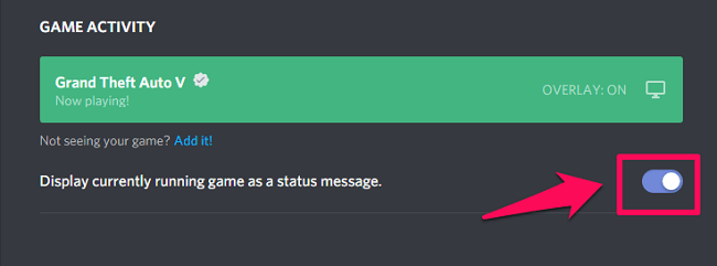 muestra lo que estás jugando en Discord