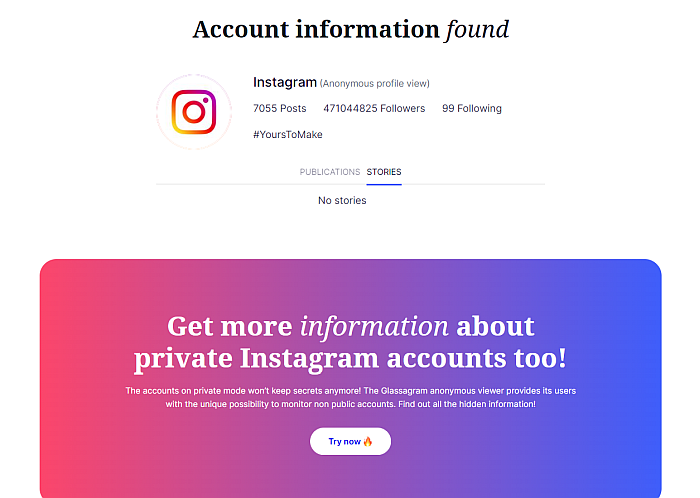 在 glassagram 中看到的 Instagram 故事標籤