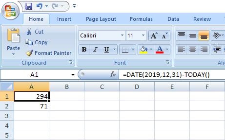 DATE Funktion