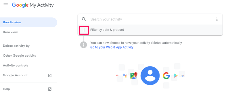 google δραστηριότητά μου