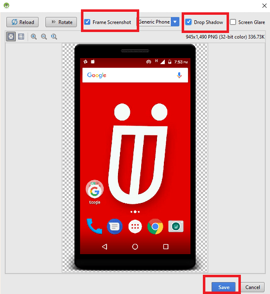 hvordan man tager billeder med telefonramme ved hjælp af Android Studio