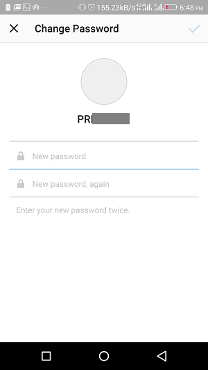 come creare una password dopo aver effettuato l