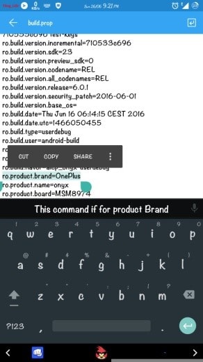 hur man redigerar build.prop - tweak 3b-min