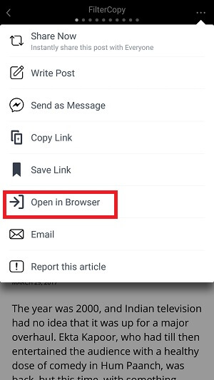 comment ouvrir des articles instantanés étape 2