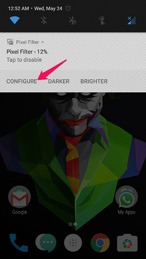 Android cihazda ekran parlaklığı minimum seviyenin altına nasıl düşürülür - yapılandırın