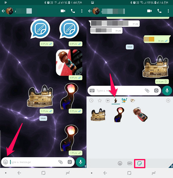Cómo enviar stickers personalizados desde WhatsApp