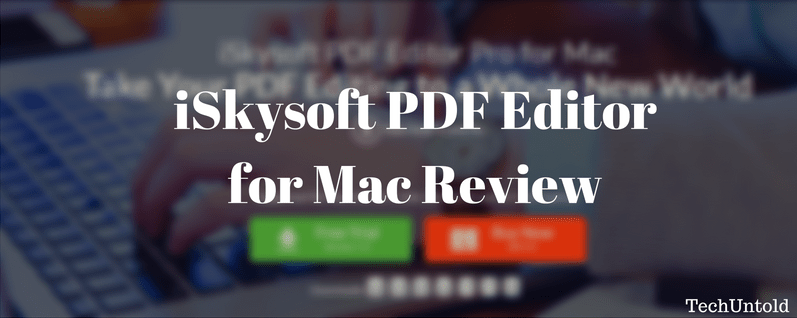 edytor pdf iskysoft do recenzji dla komputerów Mac