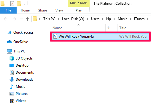 File iTunes in Windows Explorer