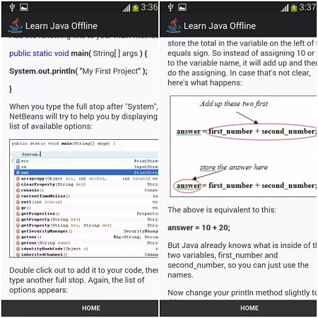 java w trybie offline