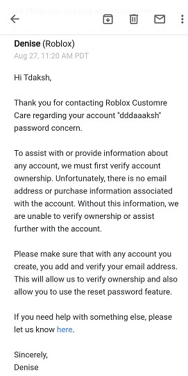 robuxを購入しなかった場合のメール