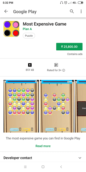 duurste spel