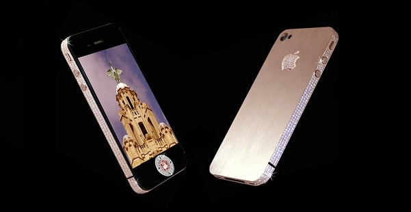 dyreste telefoner - iphone-4-diamond-rose-edition