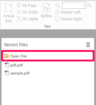 Foxit 리더를 사용하여 PDF 파일 열기