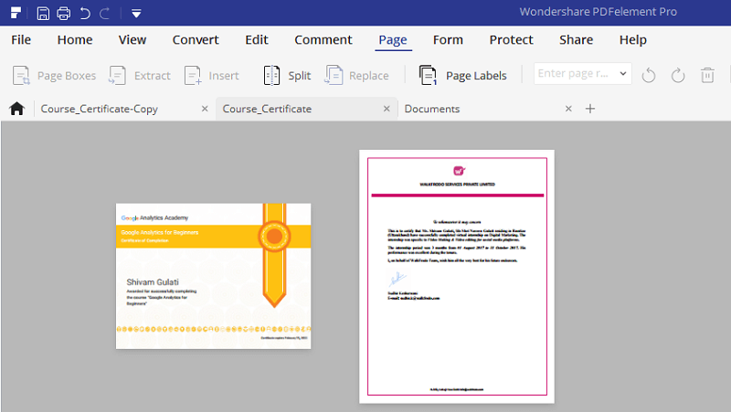 gerenciamento de páginas no pdfelement