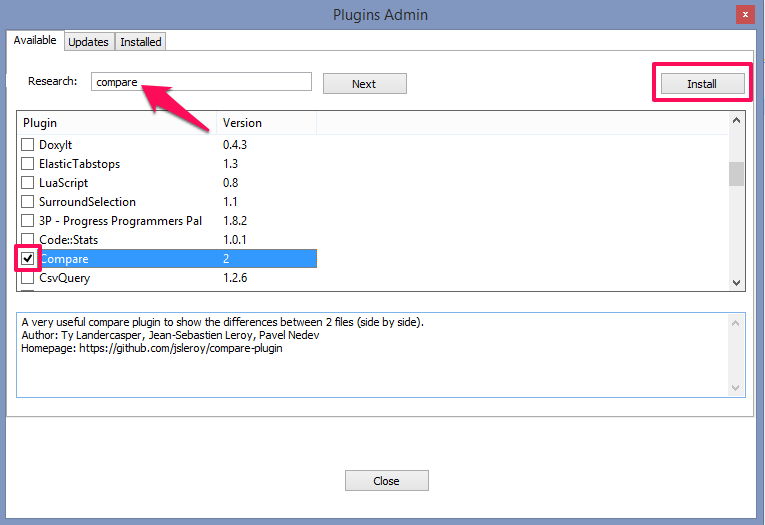 administrador de plug-ins