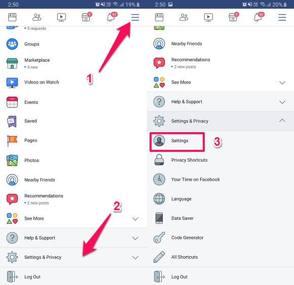 estää muita merkitsemästä sinua Facebookissa mobiilisovelluksen kautta