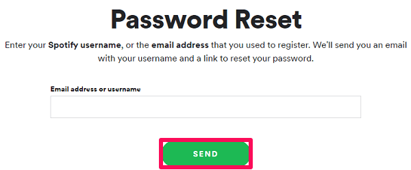 重置 Spotify 密碼