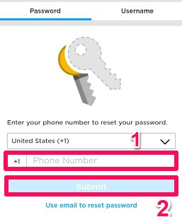 сбросить пароль по номеру