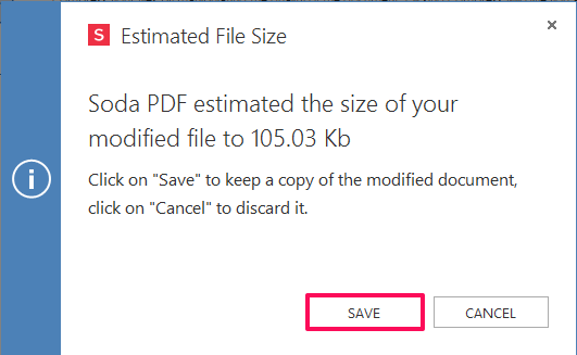komprimierte PDF-Dateien speichern