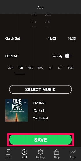 Ορίστε τη λίστα αναπαραγωγής του spotify ως ξυπνητήρι