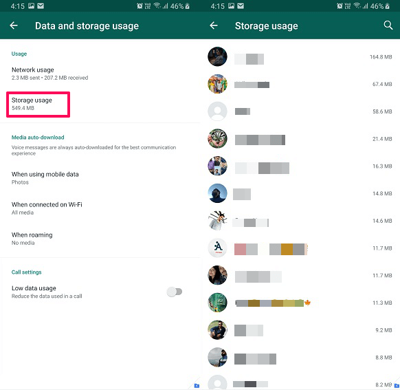 lásd az üzenetek számát az Android WhatsApp-on