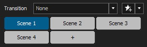 seleccionar nueva escena en xsplit