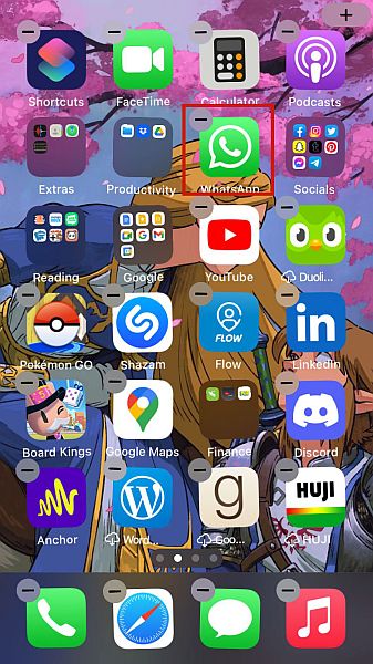 شاشة iPhone الرئيسية