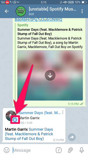 spotify kappaleen latauslinkki