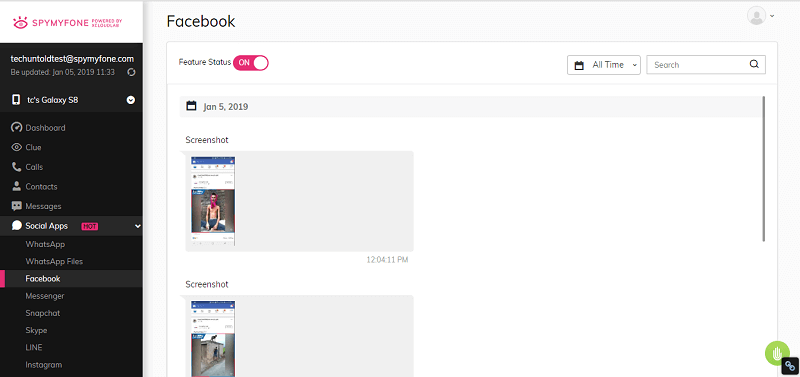 espionfone - facebook