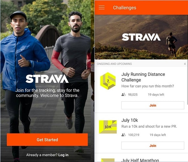 strava 和 runkeeper 比較