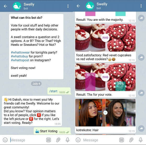 swellly Telegram bot