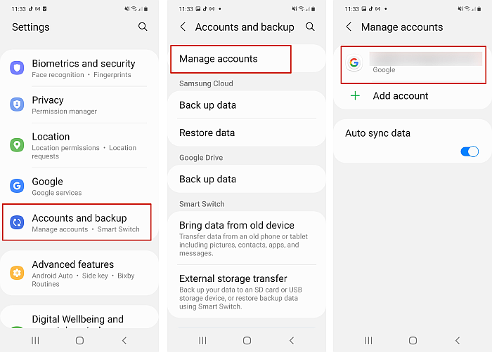 Kroki synchronizacji notatek z telefonu z systemem Android