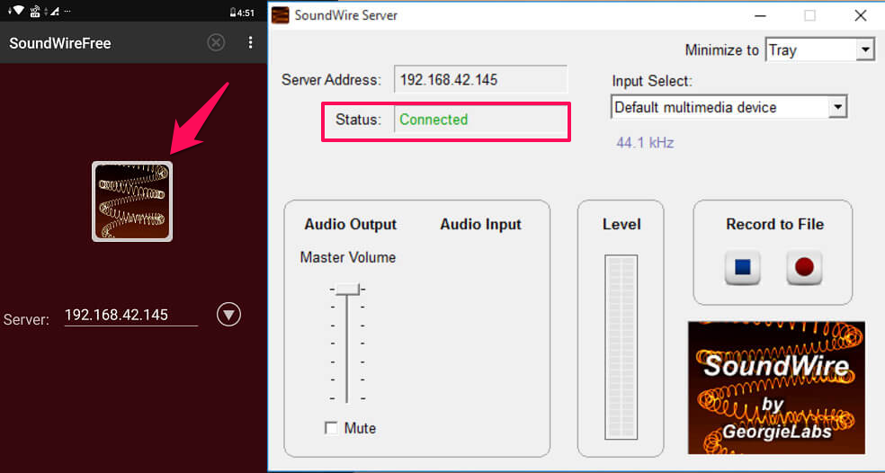 gebruik telefoon als luidspreker voor pc via USB