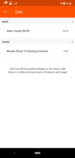 spor gear på app